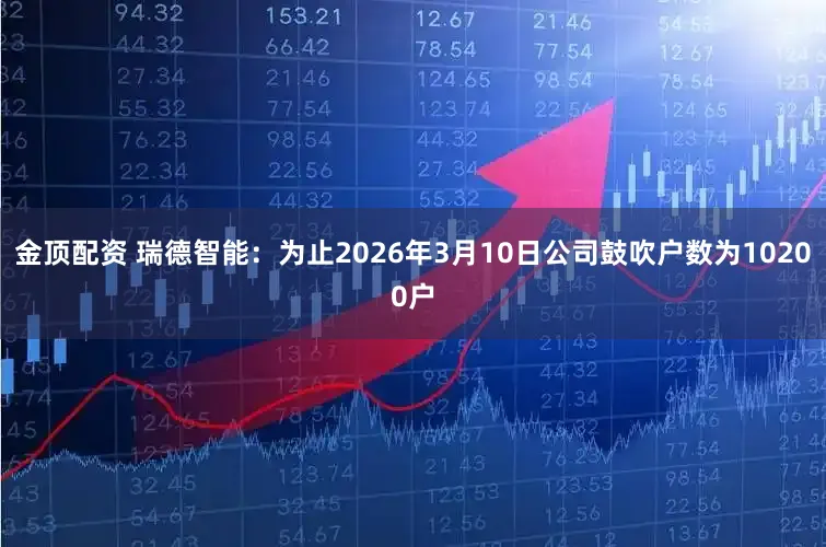 金顶配资 瑞德智能：为止2026年3月10日公司鼓吹户数为10200户